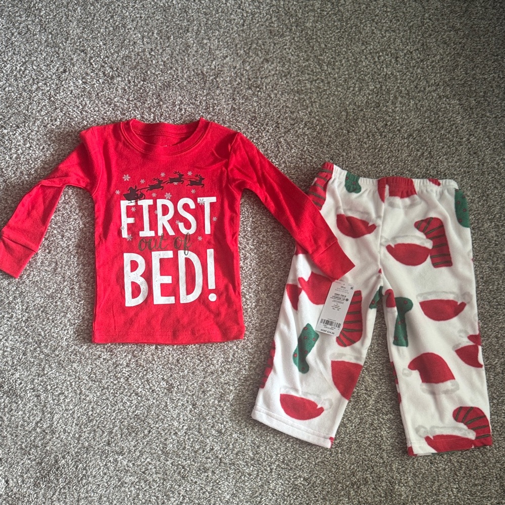 Carter's Red and White Kids Pajama Set